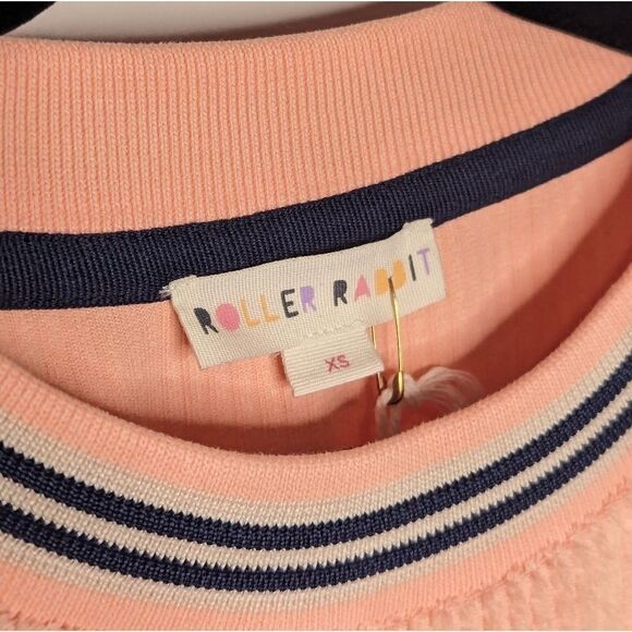 Roller Rabbit Emersyn Sweater Orange Peach Pullover - Picture 3 of 7